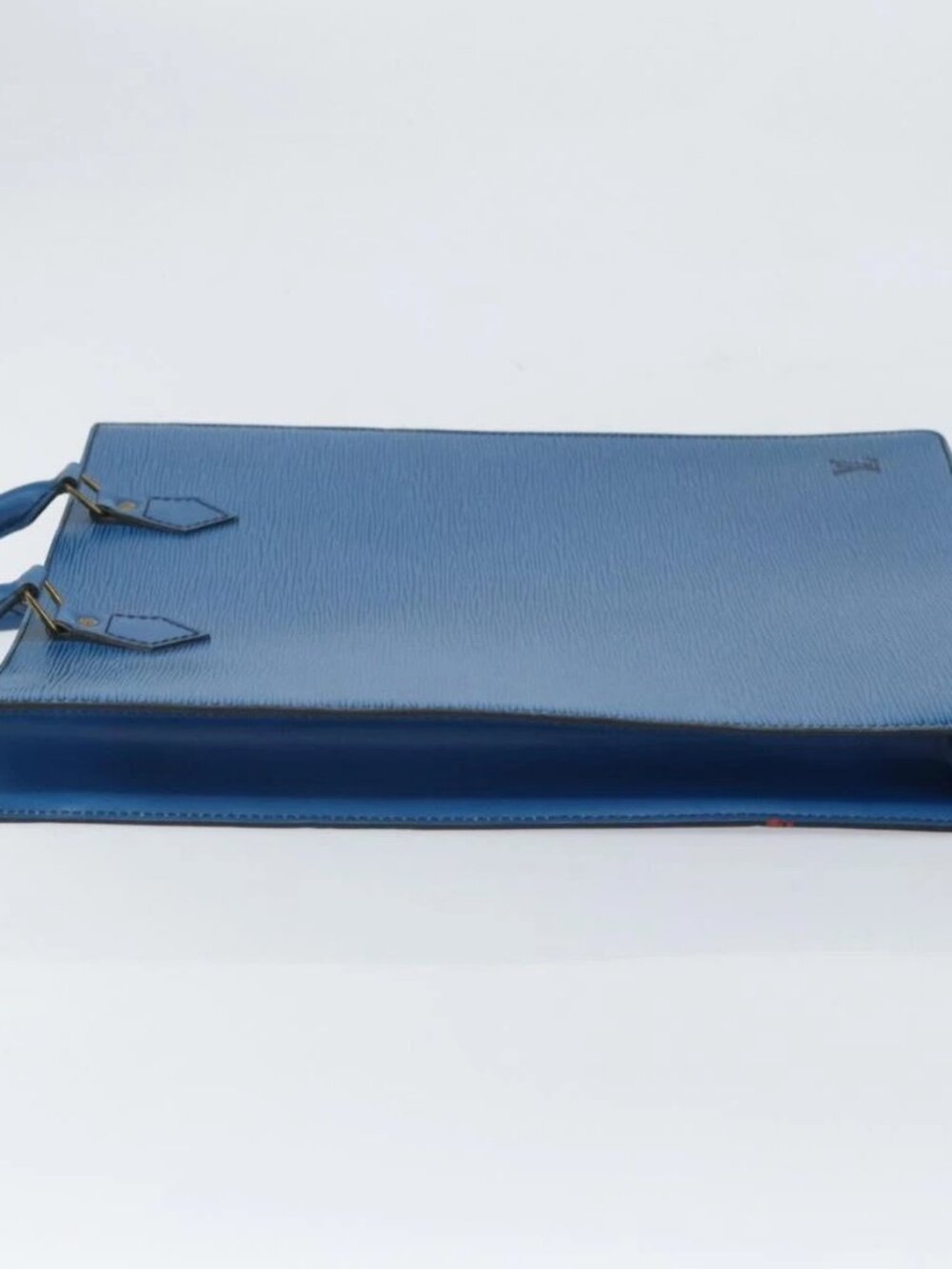 LOUIS VUITTON Epi Sac Plat Hand Bag Blue M52075 LV Auth 169982 - Picture 6 of 16